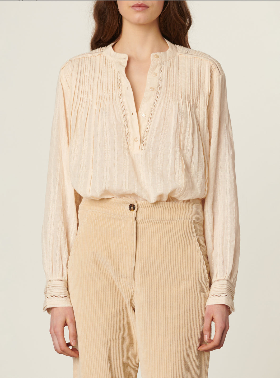 Natsumi Blouse in Eggshell