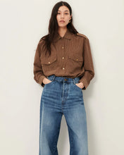 Load image into Gallery viewer, Honoria Striped Shirt in Nutsand
