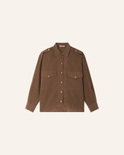 Load image into Gallery viewer, Honoria Striped Shirt in Nutsand
