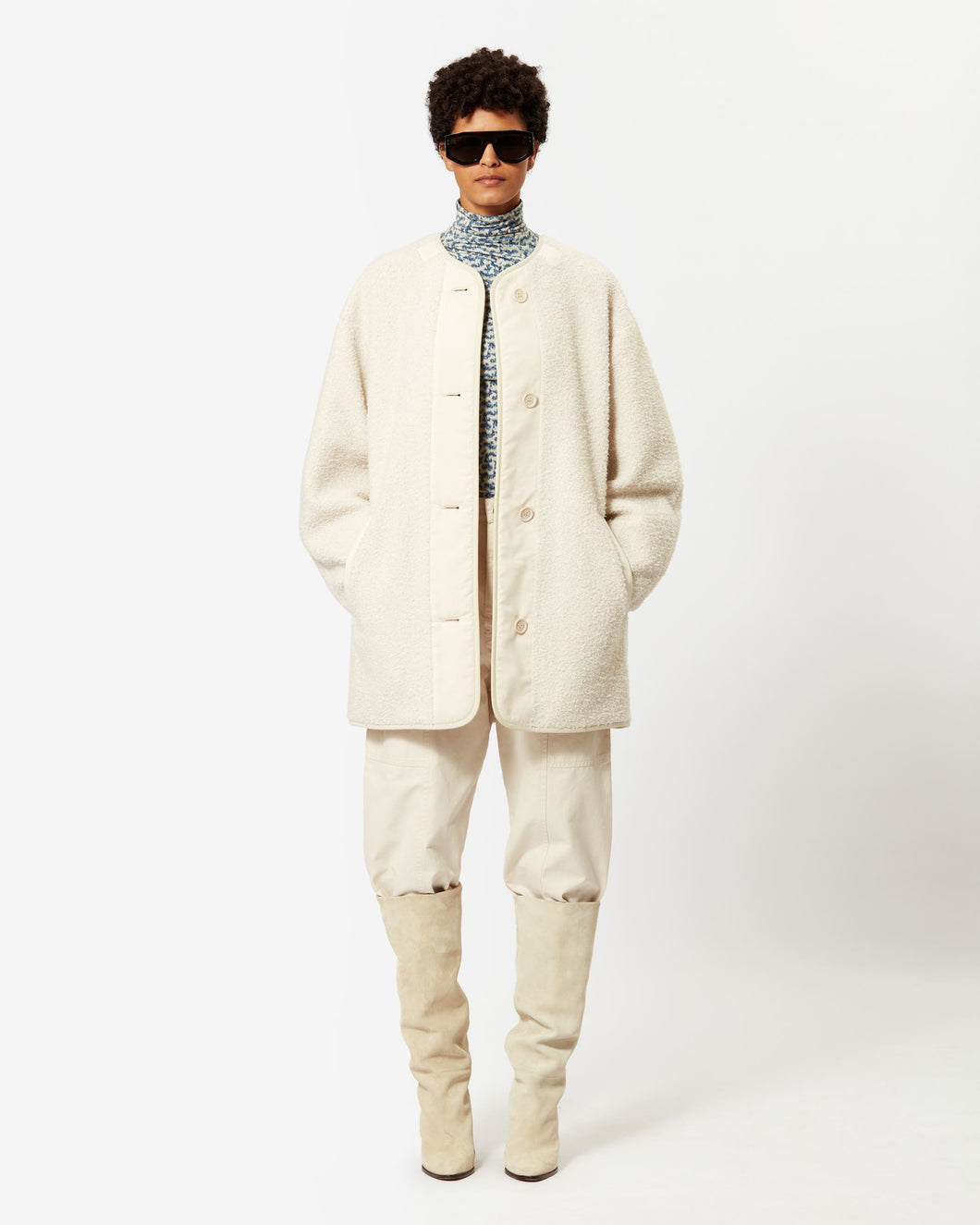 Himemma Coat in Ecru