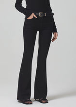 Load image into Gallery viewer, Isola Flare 32&quot; Jeans in Plush Black
