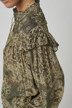 Load image into Gallery viewer, Cerise Blouse in Faux Noir
