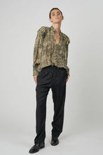 Load image into Gallery viewer, Cerise Blouse in Faux Noir

