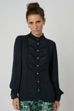 Load image into Gallery viewer, Mozart Shirt in Faux Noir
