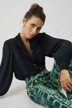 Load image into Gallery viewer, Mozart Shirt in Faux Noir
