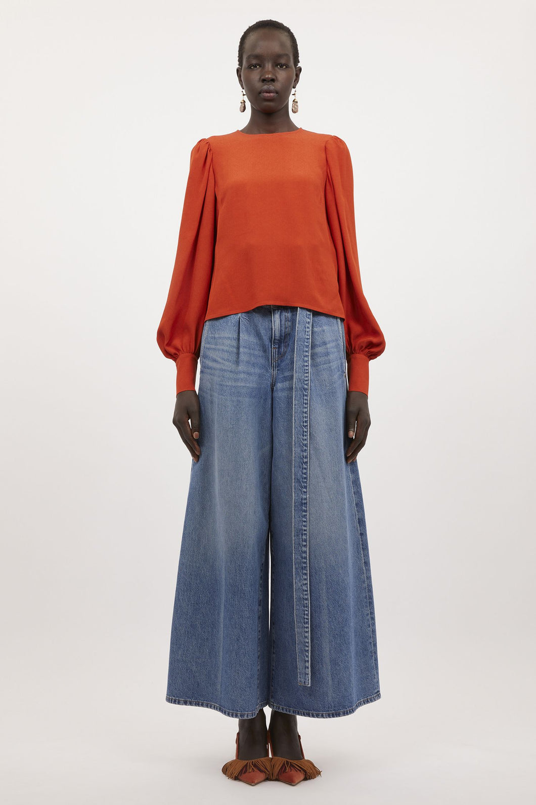 Lilliana Blouse in Red Oxide