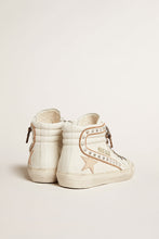 Load image into Gallery viewer, Slide Penstar Trainers in White/Beige/Platinum
