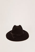 Load image into Gallery viewer, Golden Fedora Hat in Black
