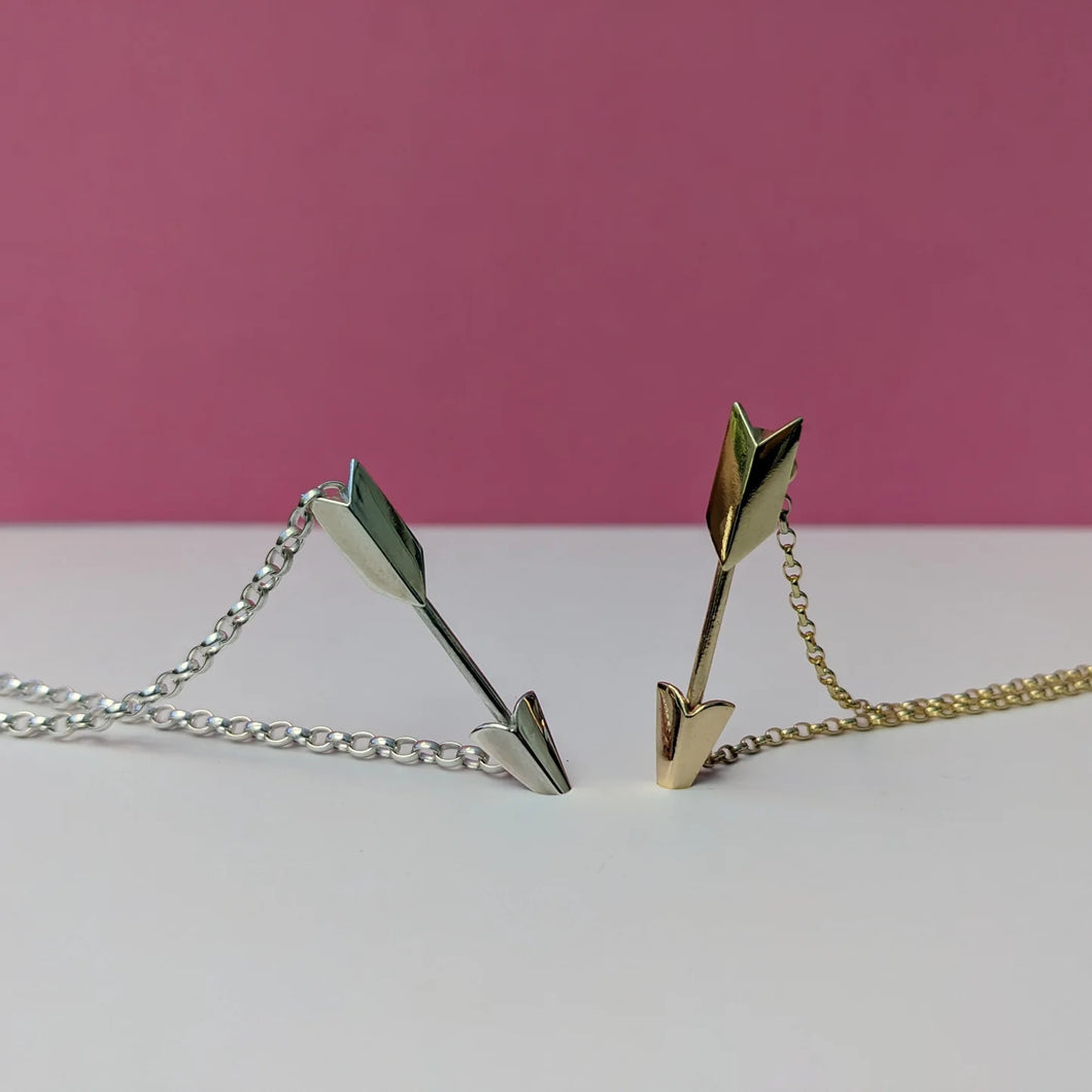 Arrow Necklace in Silver