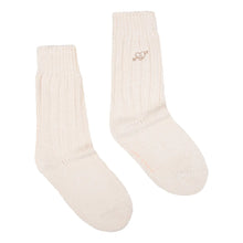 Load image into Gallery viewer, Rib Socks in Off White
