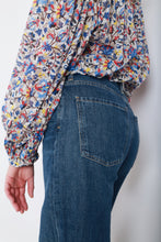 Load image into Gallery viewer, Salika Top in White/Blue
