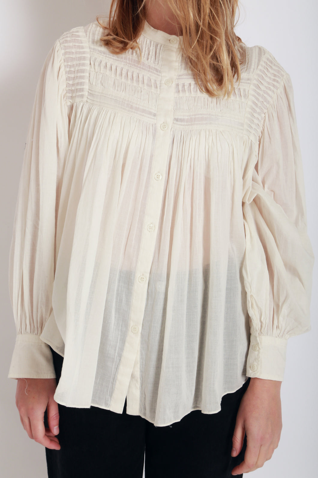Plalia Shirt in Ecru