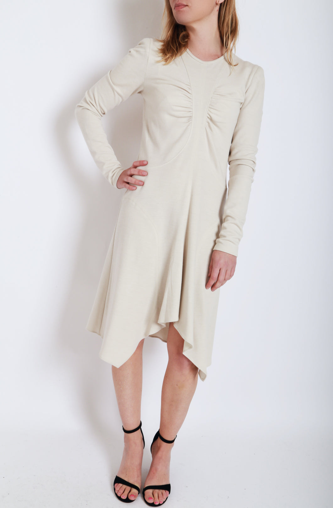 Devane Dress in Beige