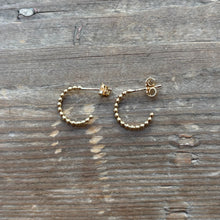 Load image into Gallery viewer, Bumpy Hoops in Gold
