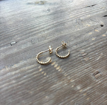 Load image into Gallery viewer, Bumpy Hoops in Gold
