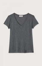 Load image into Gallery viewer, Jacksonville V-neck T-Shirt in Charcoal Melange
