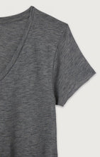 Load image into Gallery viewer, Jacksonville V-neck T-Shirt in Charcoal Melange
