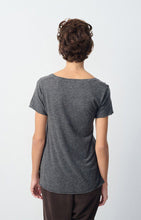 Load image into Gallery viewer, Jacksonville V-neck T-Shirt in Charcoal Melange
