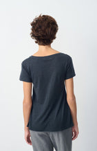 Load image into Gallery viewer, Jacksonville V-neck T-Shirt in Navy
