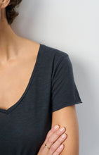 Load image into Gallery viewer, Jacksonville V-neck T-Shirt in Navy
