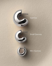 Load image into Gallery viewer, Small Gemma Earrings in Silver
