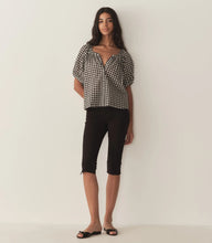 Load image into Gallery viewer, June Top in Noir Greta Gingham
