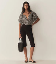 Load image into Gallery viewer, June Top in Noir Greta Gingham
