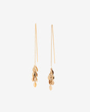 Load image into Gallery viewer, Metal Shiny Leaf Earrings in Gold
