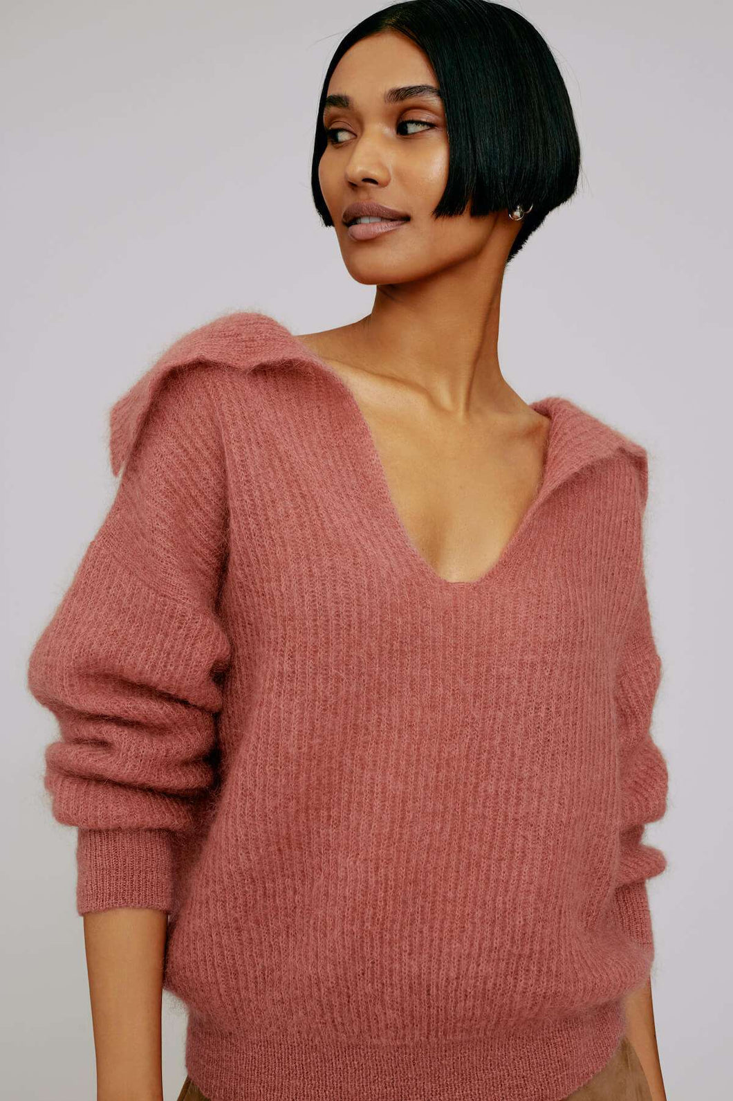 Milah Jumper in Rosewood