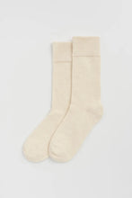 Load image into Gallery viewer, Alpaca Socks in Clotted Cream
