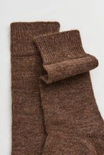 Load image into Gallery viewer, Alpaca Socks in Treacle Brown
