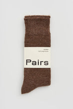 Load image into Gallery viewer, Alpaca Socks in Treacle Brown
