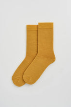 Load image into Gallery viewer, Merino Socks in Golden Yellow
