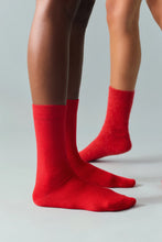 Load image into Gallery viewer, Merino Socks in Postbox Red
