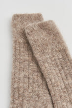 Load image into Gallery viewer, Ultra Soft Alpaca Ribbed Socks in Hare Grey
