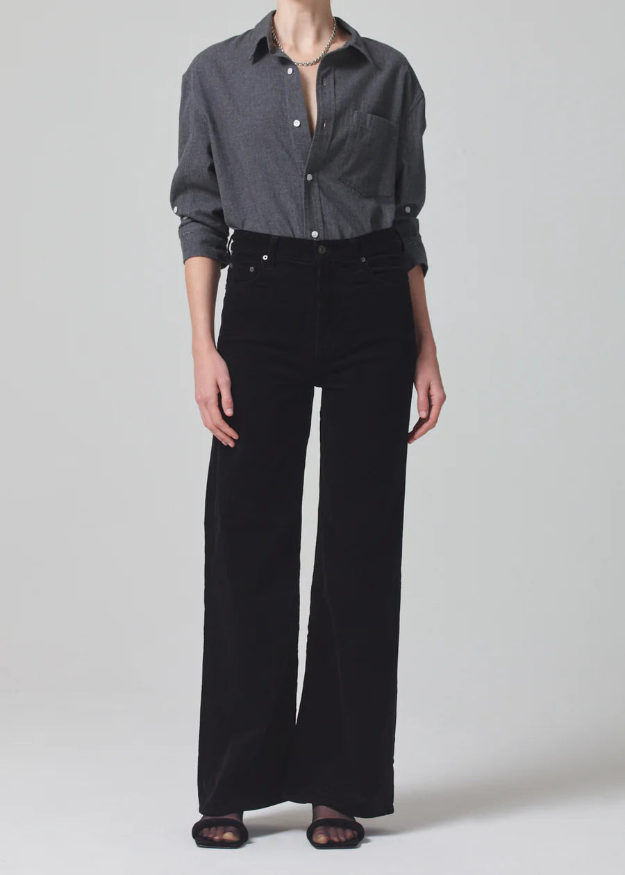 Corduroy Paloma Baggy Jeans in Black