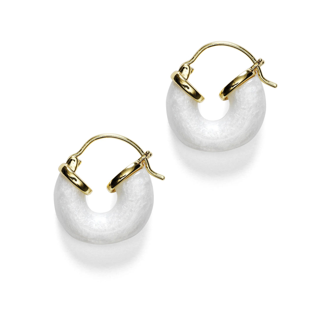 Petit Swell Hoop in White