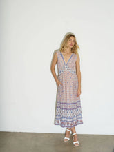Load image into Gallery viewer, Petra Dress in White Posey
