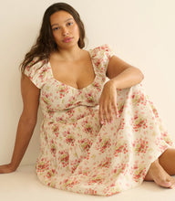 Load image into Gallery viewer, Quinette Dress in Ivory Lantana Floral
