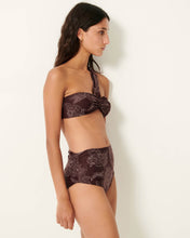 Load image into Gallery viewer, Baia Blu Asymmetric Bikini in Coffee
