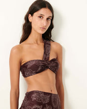 Load image into Gallery viewer, Baia Blu Asymmetric Bikini in Coffee
