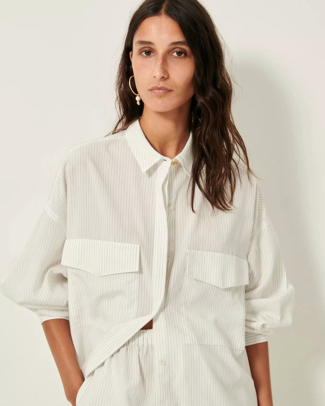 Naoshima Shirt in Whiblack