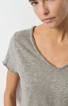 Load image into Gallery viewer, Sonoma V Neck T-Shirt in Heather Grey
