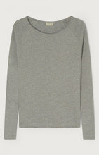 Load image into Gallery viewer, Sonoma Boat Neck Long Sleeve T Shirt in Heather Grey Grisch
