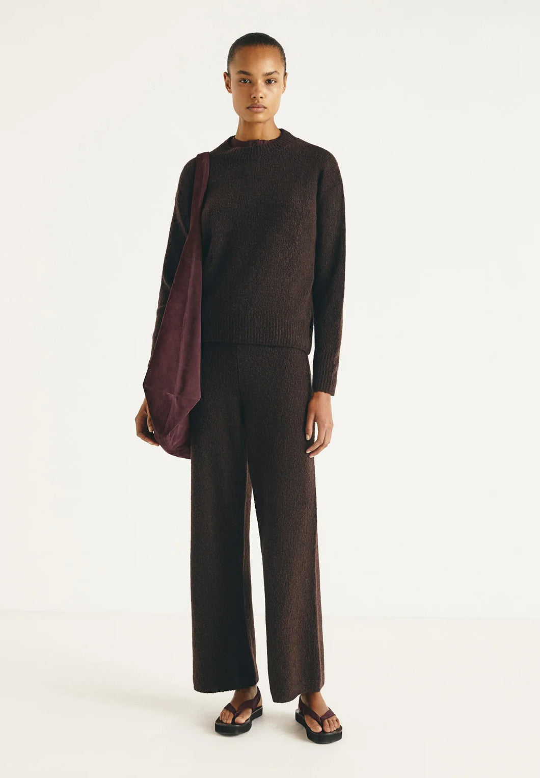 Sagan Sweater in Dark Brown