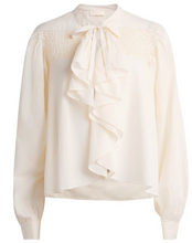 Load image into Gallery viewer, Riko Blouse with Ruffles in Cowrie
