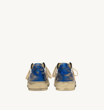 Load image into Gallery viewer, Super Vintage Low Top Trainers in Leather/White/Blue Space

