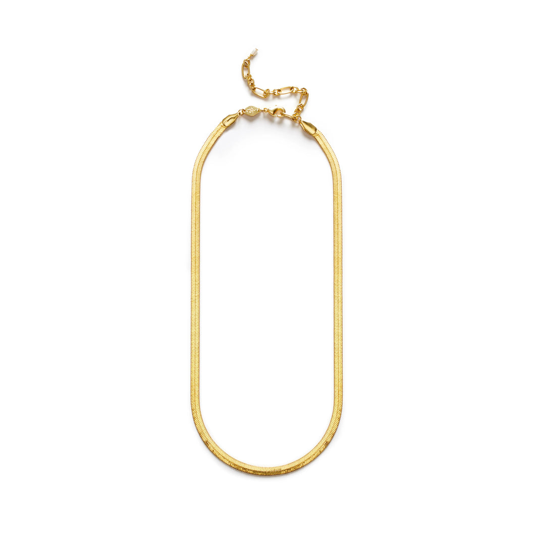 Snake Charmer Necklace in Gold