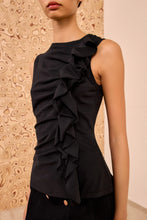 Load image into Gallery viewer, Clio Ruched Ruffle Top
