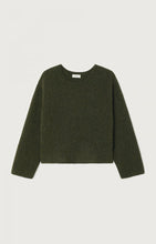 Load image into Gallery viewer, Vitow Jumper in Seaweed Black Melange
